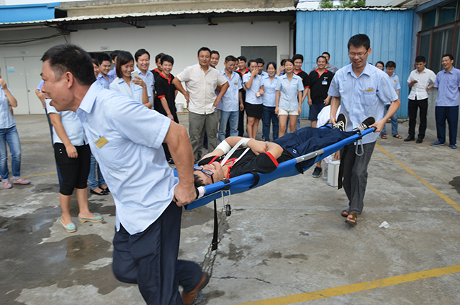 綠誌島焊錫廠消防演習6