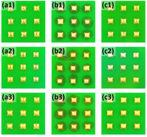 低濕度下放置14天後的焊點